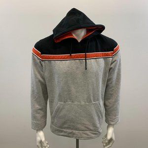 Tejiestilo Hoodie Men's Size Medium Gray Black Lon